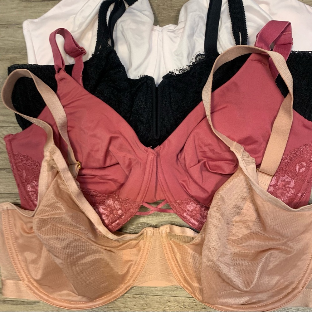 Soma Playtex Auden Vanity Fair Bundle 4 Bras Variety Unbelievable Lift Unlined - Picture 2 of 11